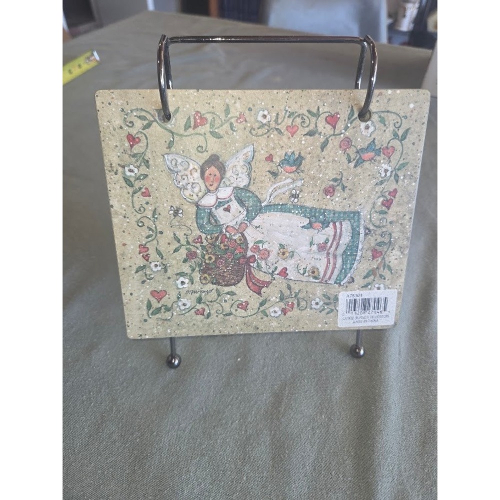 Burnes of Boston Angel Flip Photo Album Desk Display A78384 Vintage Style